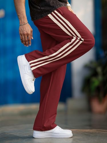 Image of Maniac Mens Colorblock Biscuit and Brown Color Baggy Fit Pant