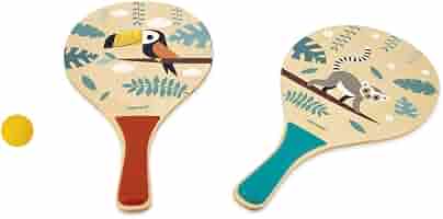 Jeu Jokari Best Sporting - Baseball Avec 2 Raquettes Bois, Base Et Balle Élastique - Jeu De Plage Pour 1 Ou 2 Joueurs