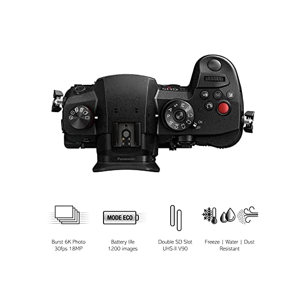 Panasonic LUMIX DC-GH5M2E Systemkamera (20MP, 4K, doppelte Stabilisierung, Kälte-/ Staub- & Spritzwasserschutz) – Bild 5
