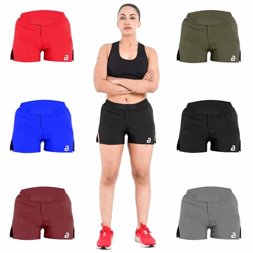 2BOLD Women's MMA, BJJ, Grappling, Jiu Jitsu, Boxing Trunk, Muay Thai, Yoga, Gym Training Shorts