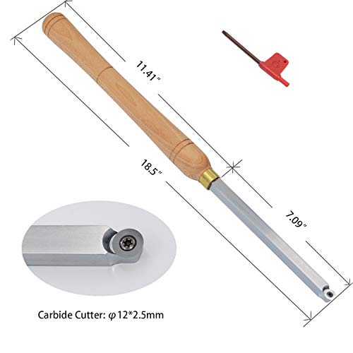 Wood Lathe Turning tools 18.5 Inches Finisher Carbide Tipped Lathe Chisel Tool Bar