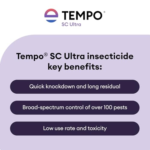 Image of Tempo SC Ultra Insecticide Concentrate 240 ml | Fast-Acting Residual Pest Control | Liquid Indoor /Outdoor Bug Killer | Broad-Spectrum Control for Ants, Spiders, and Other Crawling Insects. | Beta-Cyfluthrin