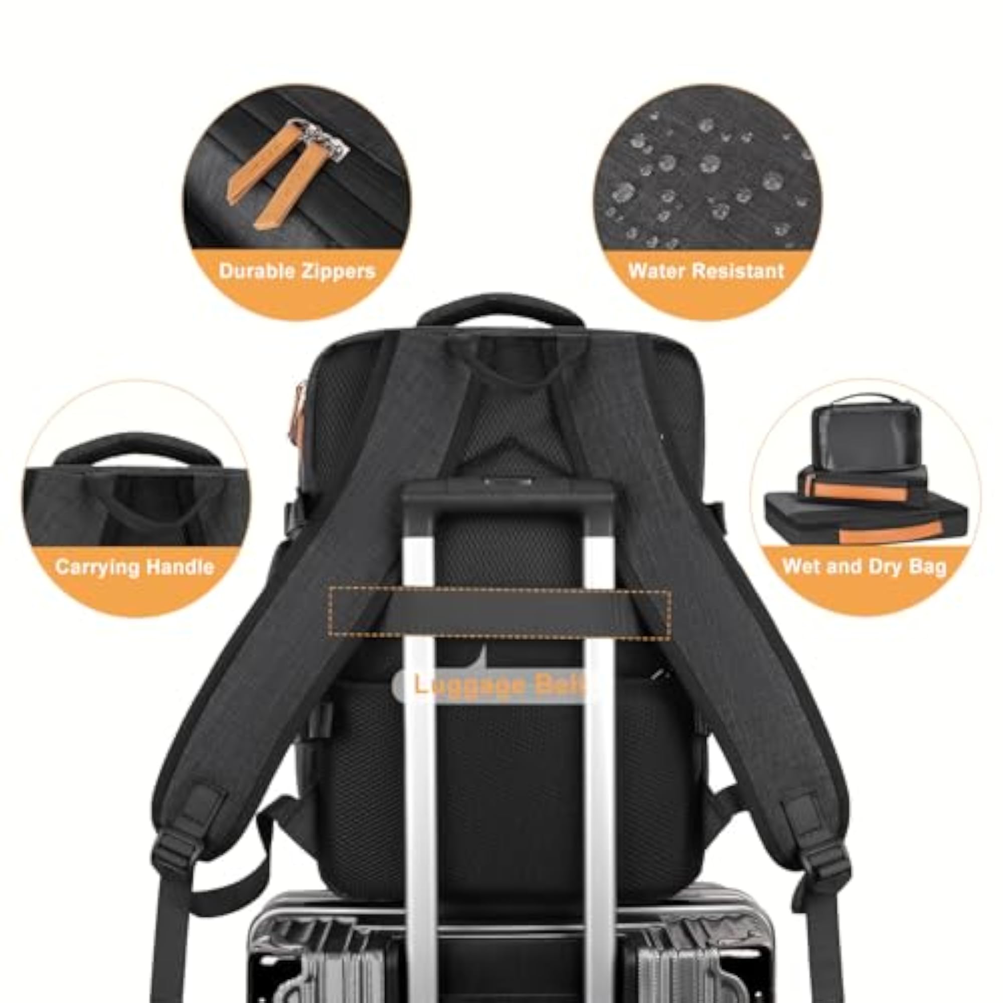 40L Travel Backpack for Women & Men