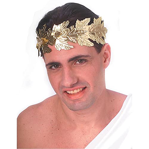 Rubie's mens Novelty Gold Foil Roman Wreath Party Supplies, Gold, One Size US