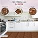 PowerSellerUSA Tivoli Self Adhesive Vinyl Floor Tiles, 45 Pcs Contemporary Peel and Stick Tile, 12