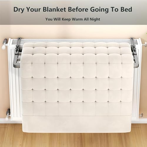 Adjustable Radiator Clothes Drying Rack - Space-Saving Laundry Solution for Efficient Drying Over Heaters, Sturdy Design for Maximum Load Capacity, Ideal for Apartments & Small Spaces