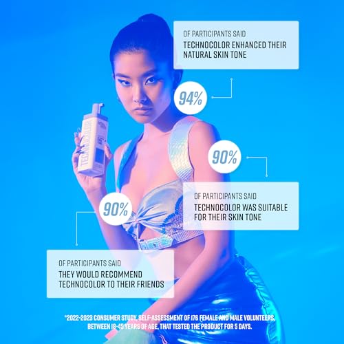 Bondi Sands Technocolor Sapphire 1 Hour Express Self Tanning Foam|Best for Fairer Skin Tones Looking to Achieve a Natural, Cool Toned Tan|6.76 fl. oz.