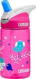 CamelBak Winter Birdies Eddy Kids Water Bottle, .4 L, Pink