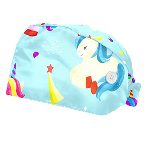 Casquette de travail licornes unisexe en lot de 2 pièces pour hommes et femmes