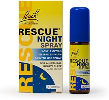 Nelsons Rescue Remedy Night Spray, Flower Essences, For a Natural Night's Sleep, Ideal To Be Ready For the Day Ahead, Easy To Use Format 1 Spray Bottle x 20 ml
