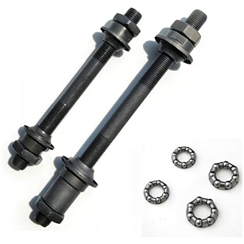HpLive Wheel Hub Axle Kit, 145 mm 108 mm Bicycle Axle Quick Release Mountain Bike Wheel Front and Rear Bicycle Axle Full Shaft for Mountain MTB Bicycle Cover