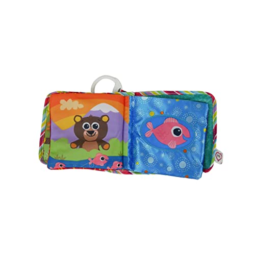 LAMAZE Classic Discovery Soft Book, Baby Books from Birth with Clip on Pram, Textured Baby Sensory Toy with Bright… - Image 7