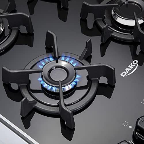 Fogão 4 bocas Dako Supreme Glass Branco com mesa de vidro - Bivolt