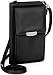 Produktbild ONEFLOW Handy Umhängetasche Damen klein kompatibel mit alle Apple iPhone - Handytasche zum Umhängen mit Geldbörse, Schultertasche Vegan Leder, Schwarz