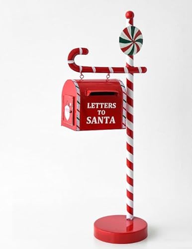 Image of FOXHOLE Christmas Decoration Metal Christmas Mailbox Statue Creative Sculpture (Style B)