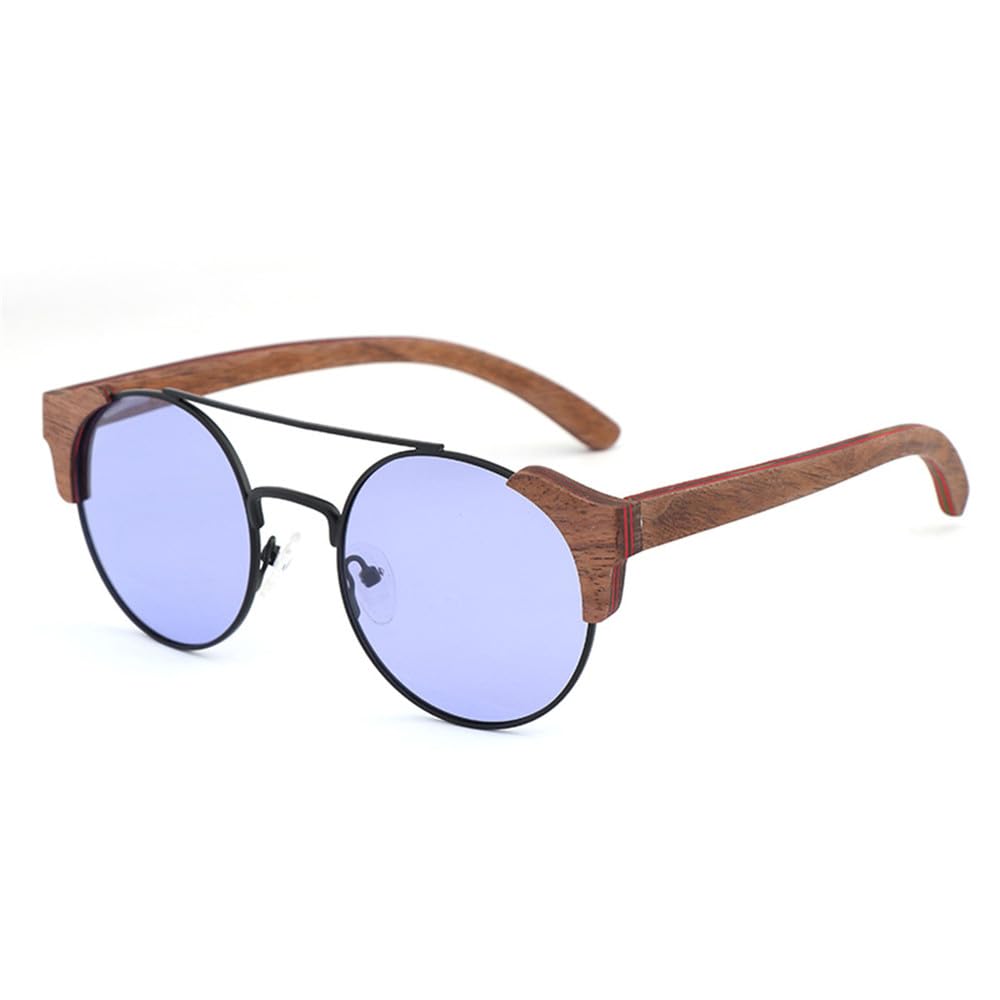 Gafas de sol laminadas de madera de bambú auténtica para hombre, sin montura, polarizadas, UV400, para mujer, estilo playero, de diseño clásico y a la moda.