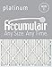 Accumulair Platinum 14x24x2 (13.5x23.5x1.75) MERV 11 Air Filter/Furnace Filters (6 Pack)