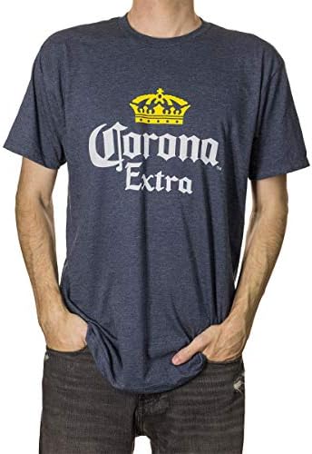Calhoun Corona Extra Men's Crown Logo T-Shirt (Small, Blue
