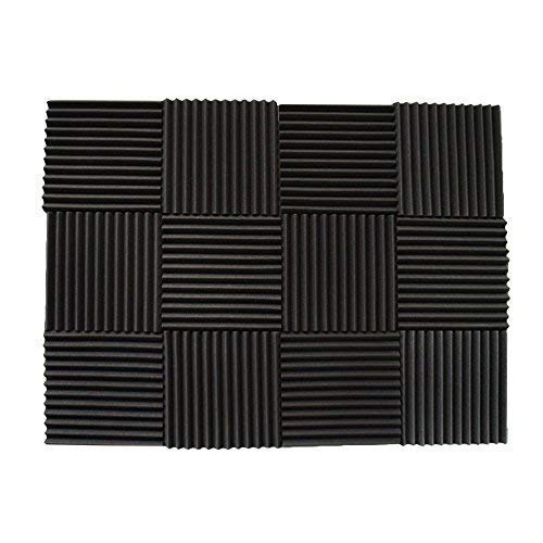 Foamily 12 Pack- Acoustic Panels Studio Foam Wedges 1" X 12" X 12" - Thumbnail 3