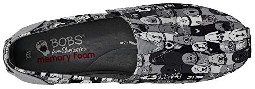Skechers Skechers BOBS Women's Plush-Wag Party Light Grey Flat 8.5 M US
