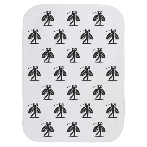 Azeeda 'Golfer Swing' Baby Burp/Wash Cloth (BC00034962)