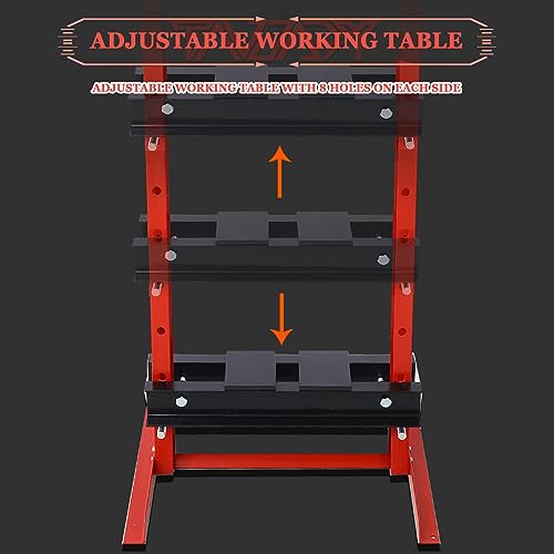 Tandagy 12 Ton Hydraulic Shop Press With Press Plates Heavy Duty Shop Press H-Frame Floor Mount Hydraulic Shop Press Adjustable Hydraulic Press thumb #7