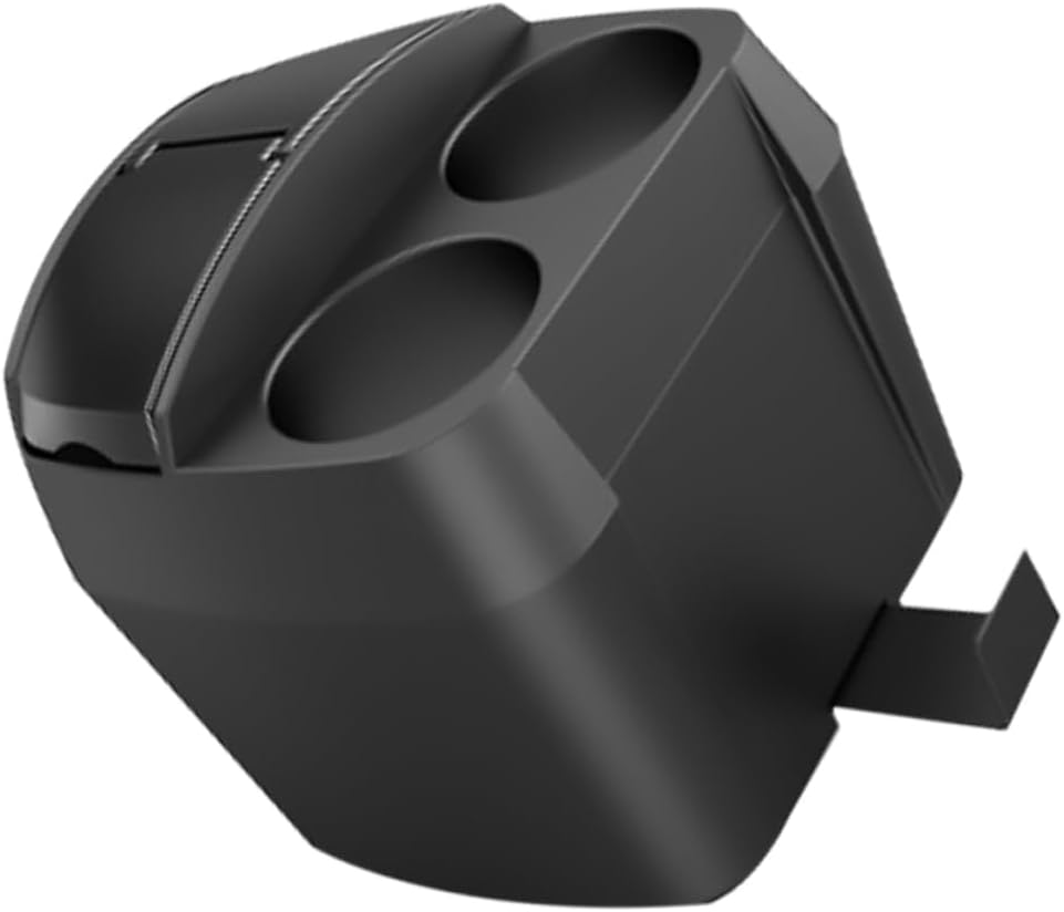 LIFKOME Car Garbage Trash Can Cup Holder Trash Container Space-Saving Storage Box Black