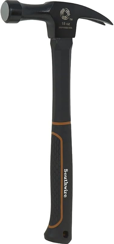 Martillo de electricista Romex de servicio pesado Bmeh-18; Quitagrapas Romex; Orificio para correa para mayor seguridad; Cabeza de 18 oz con cara lisa; Acero forjado de alta resistencia -65116740