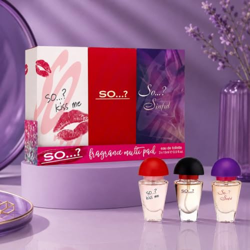 So…? Trio Three For Me Womens Eau de Toilette Perfume Gift Set, Travel Size Perfume for Women (3x15ml) — photo 2