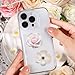 50PCS Flower Stickers PET Transparent Stickers Nature Ballet Pink Flower Decals Waterproof Decorative Decal for Scrapbook DIY Crafts Album Bullet Journal Water Bottles Phone Cases Laptops (pink1)