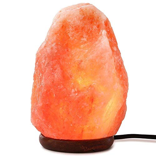 Himalayan Salt Lamp，Dimmable Salt Lamp, Natural Himalayan Crystal Rock Salt Lamp Pink Light, Hand Crafted Wooden Base Direct From Foothills Of The Himalayas Home Decor, Night Light & Gifts #TOP5