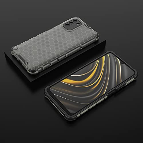 Image of Glasgow Back Case Cover Designed for Poco M3 - Black