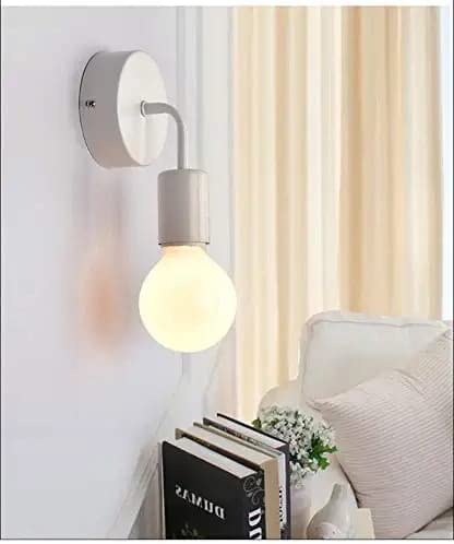Image of Vintage Antique Industrial Loft Light| Designer Lamp | Decorative Wall lamp for Living Room | Bedroom | Indoor /Outdoor Light | Balcony Corridor | Antique Light (White)