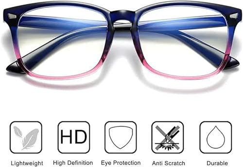 Image of IFLASH | Zero Power Blue Cut Computer Glasses | Gaming Glasses | Anti Glare, Lightweight & Blocks Harmful Rays | UV Protection Specs | Men & Women | Medium