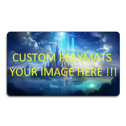 ZWHDSLC Custom Playmat 24 x 14 Non-Slip TCG Play Mats Include Storage Bag - Printable Play Zone Any Image Printed Your Design Tournament and Card Game Legal