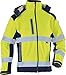 Produktbild Softshelljacke, leuchtgelb / marine Warnschutzsoftshelljacke, abnehmbare Kapuze