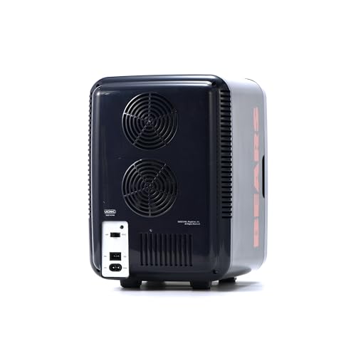 Image of Ukonic NFL Chicago Bears 15-Can Mini Fridge 10L - AC /DC Powered, Official Team Colors & Logo, Portable Cooler for Tailgates, Home, Office, or Car