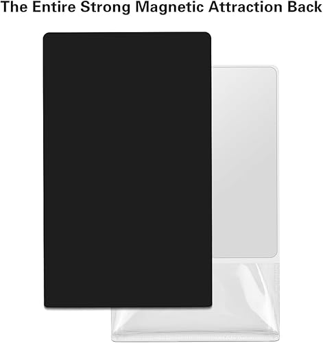 Miniatura 3 de JIKIOU Paquete de 2 espejos magnéticos para casillero con soporte, pequeño espejo de cristal real con bolsa organizadora para armario escolar,