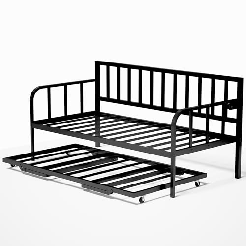 MU Daybed with Trundle LED Lights Charging Station