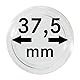 LINDNER Das Original Münzkapseln Innen-Ø 37,5 mm, 10er-Packung