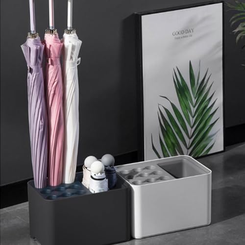 Porte-parapluies intérieur et support de canne marche pour couloir