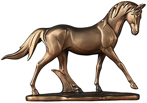 XIAOJUN Deko Pferdekulptur Tiere Harz Tier Statue Schreibtisch Bücherregal Dekoration Fernseher Kabinett-Desktop Jahrestag Cover