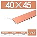 High-Quality 40mm Thick Copper Flat Bar - 100mm Length, Customizable Widths for Electrical & Industrial Applications(40x45x100mm)