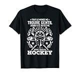 ¿Buscas un accesorio deportivo para un jugador de hockey sobre hielo como regalo? Este divertido diseño de todo el mundo me encuentra gentil hasta que me vean jugar al hockey es el regalo perfecto para todos los amantes del hockey a los que les gusta el humor.
