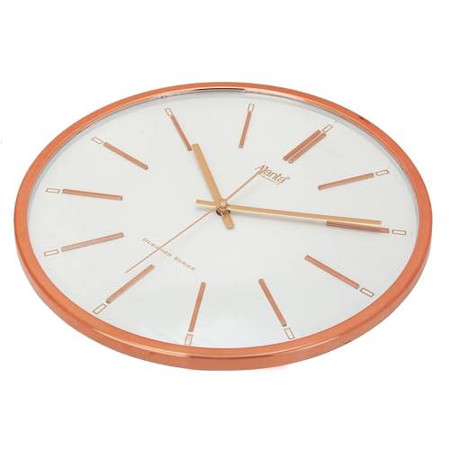 Image of Ajanta Wall Clock for Home and Offices Silent Sweep Movement 12 Inches Analog Wall Clock Wall Watch (White 30 x 30 x 4 cm), Plastic