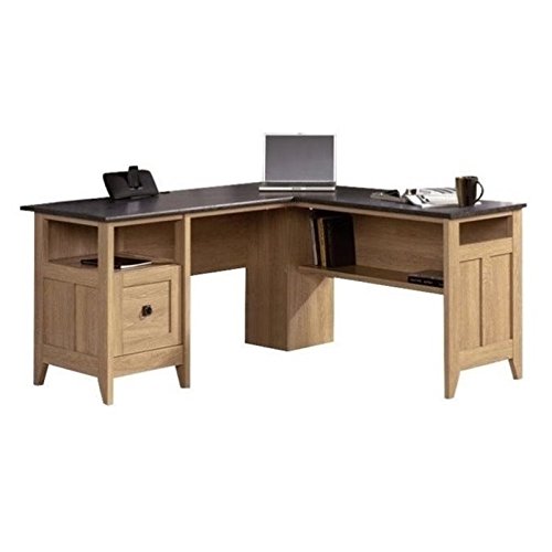 Bowery Hill L-Desk in Dover Oak