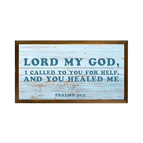 Plaque murale en bois I Called to You 30x55 cm cadre rustique salon