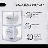 Display Zone Golf Ball Cube Display Case - Showcase & Preserve Your Golf Collection - Stunning Transparent Single Ball Holders - (Box of 6 Cubes) - Image 5