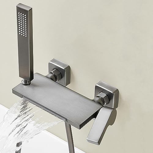Mitigeur baignoire cascade blanche pour salle de bain moderne