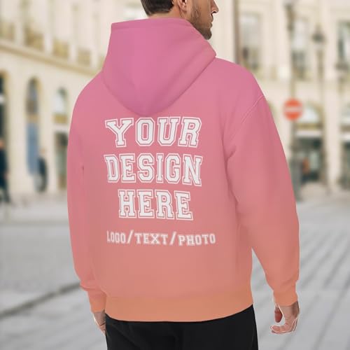 Diseña tu propia sudadera con capucha personalizada con texto y logotipo para gym 2